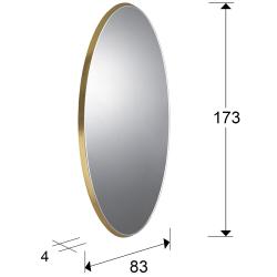 ESPEJO ·ARIES· OVAL 80X170 ORO - Imagen 3