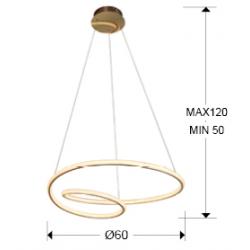 LAMPARA·TUBE·ORO - Imagen 3
