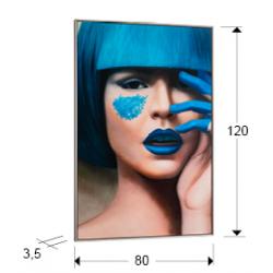 LIENZO IMPRESO ·BLUE·80x120 - Imagen 3