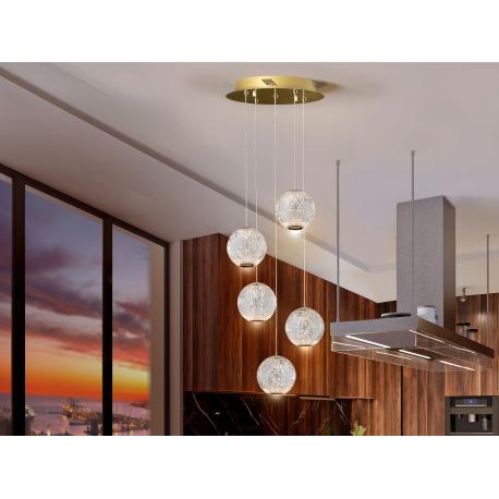 LAMPARA 5L LED·AUSTRAL·ORO Ø32 - Imagen 1