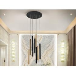 LAMPARA·VARAS·ORO/NEGRO 9L DIMABLE - Imagen 1