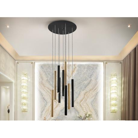 LAMPARA·VARAS·ORO/NEGRO 9L DIMABLE - Imagen 1