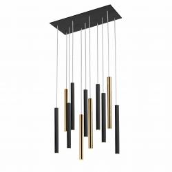 LAMPARA·VARAS·ORO/NEGRO 11L - Imagen 2