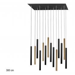 GRAN LAMP·VARAS·ORO/NEGRO 14L DIM - Imagen 2