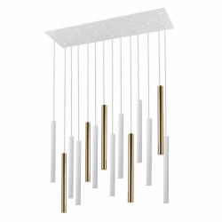 LAMPARA·VARAS·ORO/BLANCO 14L - Imagen 2