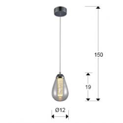 LAMPARA·TACCIA· 1L LED Ø12 - Imagen 3