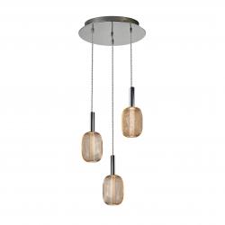 LAMPARA 3L ·MICRON· CROMO/ORO - Imagen 2