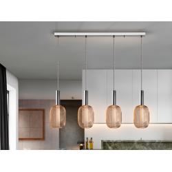 LAMPARA 4L ·MICRON· CROMO/ORO - Imagen 1