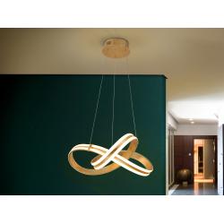 LAMPARA ·LAZAS· PAN DE ORO Ø52 - Imagen 1