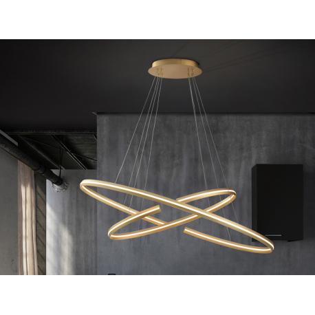 LAMPARA GRANDE·ELIPSE· ORO DIM - Imagen 1