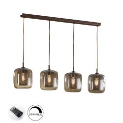 LAMPARA ·FOX· 4L CHOCOLATE DIMABLE - Imagen 2