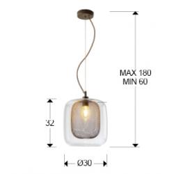 LAMP. 1L GRANDE·FOX·CHOCOLATE - Imagen 3