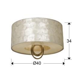 PLAFON ·EDEN· ORO Ø40 3L - Imagen 3