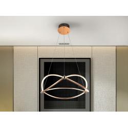LAMPARA LED ·OCELLIS·60Ø ORO ROSA - Imagen 1