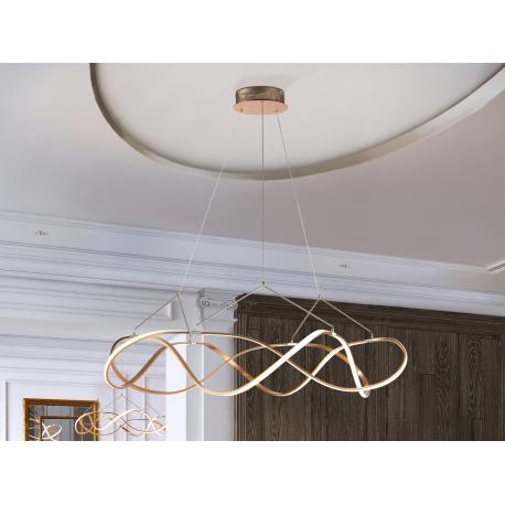 LAMP.LED·MOLLY·110Ø ORO ROSA DIM - Imagen 1
