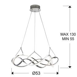 LÁMPARA LED ·MOLLY· 53Ø CROMO - Imagen 3