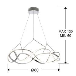 LÁMPARA LED ·MOLLY· 80Ø CROMO - Imagen 3