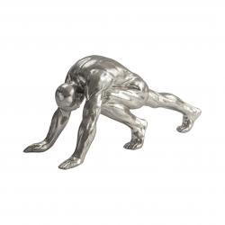 FIGURA GRANDE ·ASANA· PLATA - Imagen 2