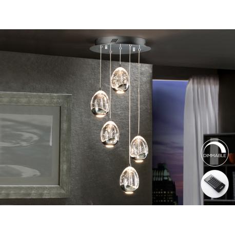 LAMP.LED·ROCIO·CROMO 5LDIMABLE - Imagen 1