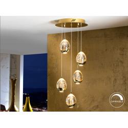 LAMPARA Ø30 ·ROCIO· 5 LED ORO - Imagen 1