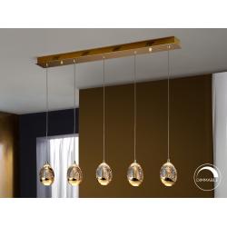 LAMPARA ·ROCIO· 5 LED ORO - Imagen 1