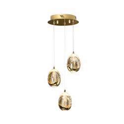 LAMPARA Ø25 ·ROCIO· 3LED ORO - Imagen 2