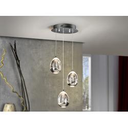 LAMPARA Ø25 ·ROCIO·3LED CROMO - Imagen 1