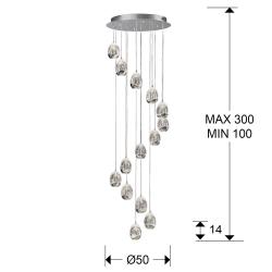 LAMP.LED·ROCIO·CROM.14LDIMABLE - Imagen 3