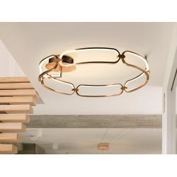 PLAFON LED·COLETTE· Ø80 ORO ROSA - Imagen 1