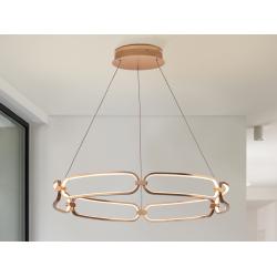 LAMPARA LED·COLETTE· Ø80 ORO ROSA - Imagen 1