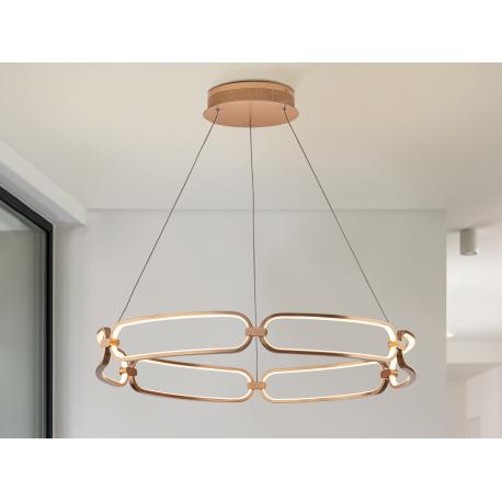 LAMPARA LED·COLETTE· Ø80 ORO ROSA - Imagen 1