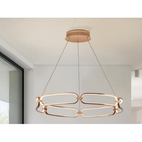LAMP. LED·COLETTE· Ø80 ORO ROSA DIM - Imagen 1