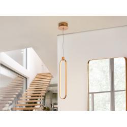 LAMPARA 1L LED·COLETTE· ORO ROSA - Imagen 1