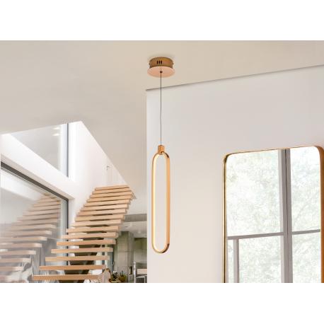 LAMPARA 1L LED·COLETTE· ORO ROSA - Imagen 1