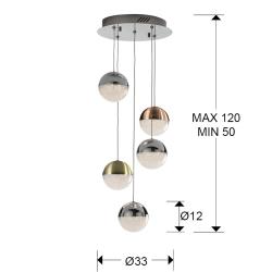 LAMPARA 5L LED ·SPHERE· COLOR - Imagen 3