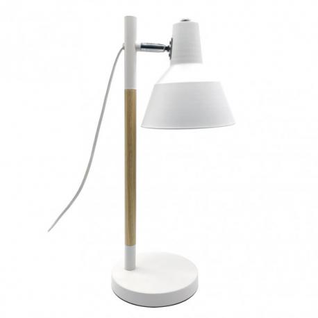 Flexo Basil 1xe14 Blanco/haya 50x17x23 Cm Articulable Y Orientable 350º - Imagen 1