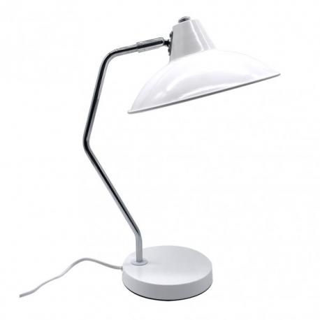 Flexo Elian 1xe27 Blanco/cromo 44x24x35 cm Orientable Y Articulable - Imagen 1