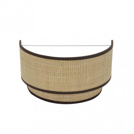 Aplique Roque 1xe27 Natural/marron 17x30x15 Cm - Imagen 1