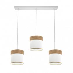 Regleta Cloe 3xe27 Blanco/blanca-madera Clara Regx60x16 cm - Imagen 2