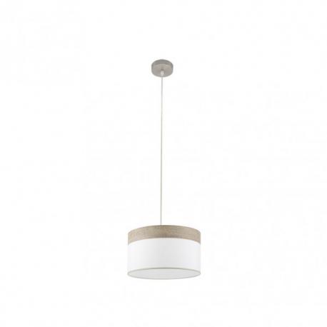 Colgante Cloe 1xe27 Niquel/blanca-madera Gris Regx40x40 cm - Imagen 1