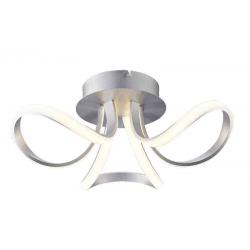 KNOT LED PLATA CROMO Plafón LED 3 Dimable - Imagen 1