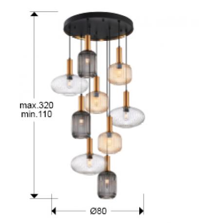 NORMA-LAMP 9L NEGRO-LATON