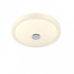 Plafon 48w Zaid 3000-4000-6500k Rgb Blan/transp Bluetooth 7x38x38 Cm Remoto,reg.int.memoria.altavoz 3744lm