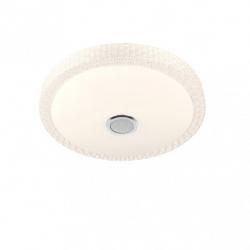 Plafon 48w Zaid 3000-4000-6500k Rgb Blan/transp Bluetooth 7x38x38 Cm Remoto,reg.int.memoria.altavoz 3744lm