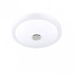 Plafon 48w Zaid 3000-4000-6500k Rgb Blan/transp Bluetooth 7x38x38 Cm Remoto,reg.int.memoria.altavoz 3744lm