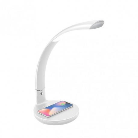 Flexo Alabastro 7w 560lm 3500-6500k Blanco 44x16x27 Cm Carg.mov.inalamb.5 Colores X 3 Intensid. Regulable