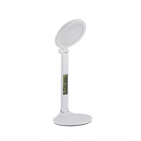 Flexo Hope 7w 3000-4000-6000k Blanco 40x16,5x18,5cm 525lm  Inte.regulable, Tactil, Plegable, Temp+hora+calendario