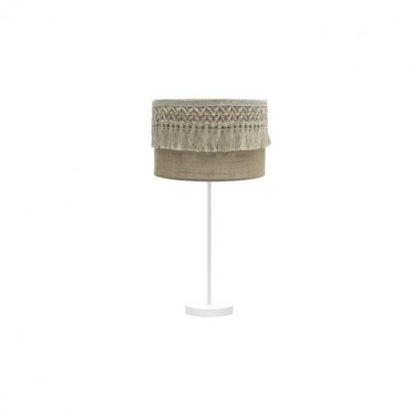 Sobremesa Grande Ekaterina 1xe27 Blanco/saco 63X30X30 CM Con Pasamaneria