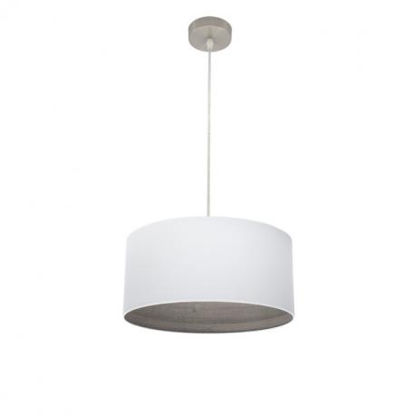 Colgante Tatiana 1xe27 Niquel/blanco-mad.Gris Regx40x40 Cm