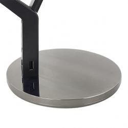 Flexo Goya Niquel/negro 8w 590lm 3000k, 4000k, 6500k Regulable Intensidad Puerto USB Tactil 40,4x17,1x31,6 Cm